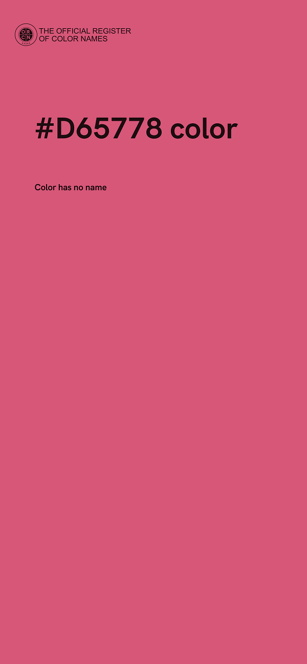#D65778 color image