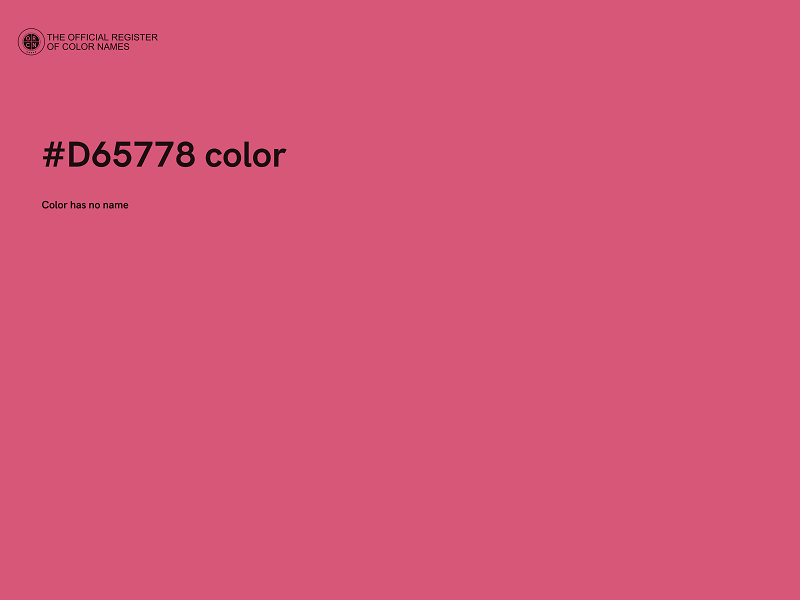 #D65778 color image