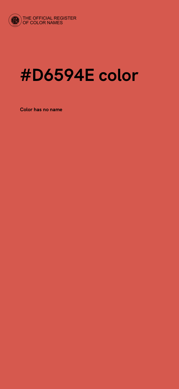 #D6594E color image