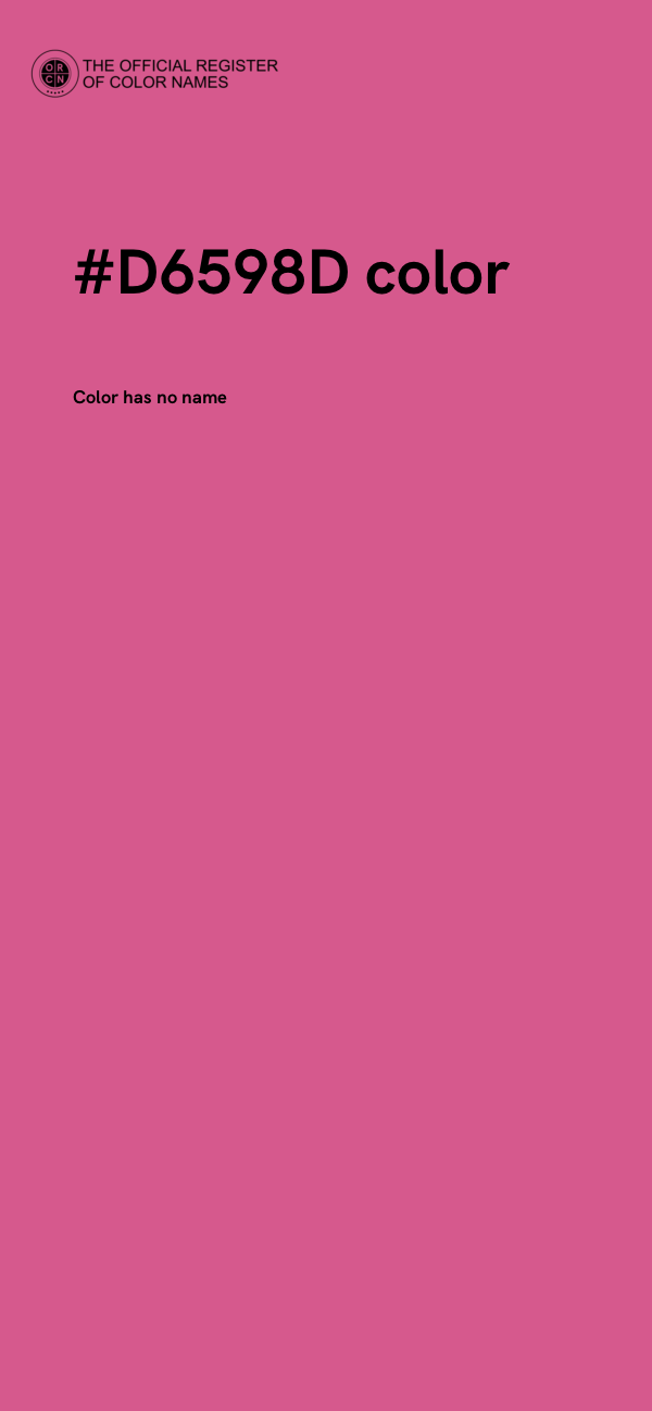 #D6598D color image