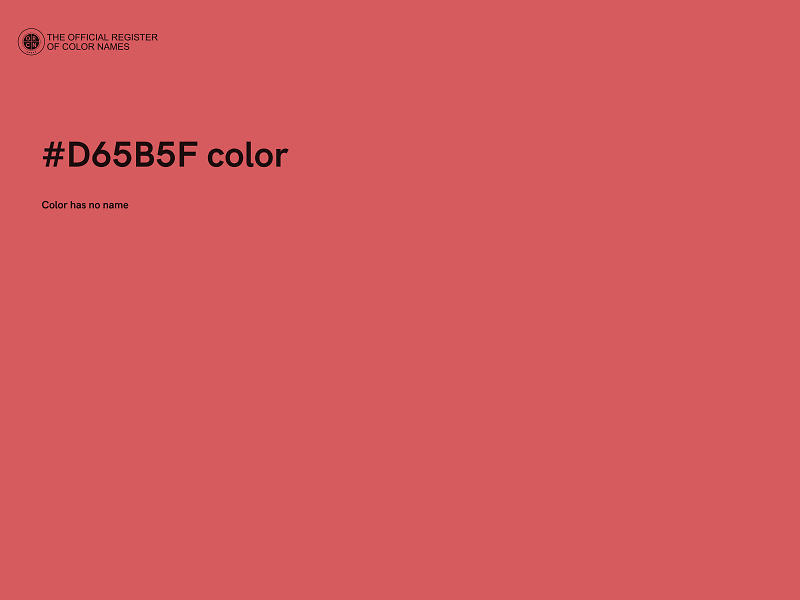 #D65B5F color image