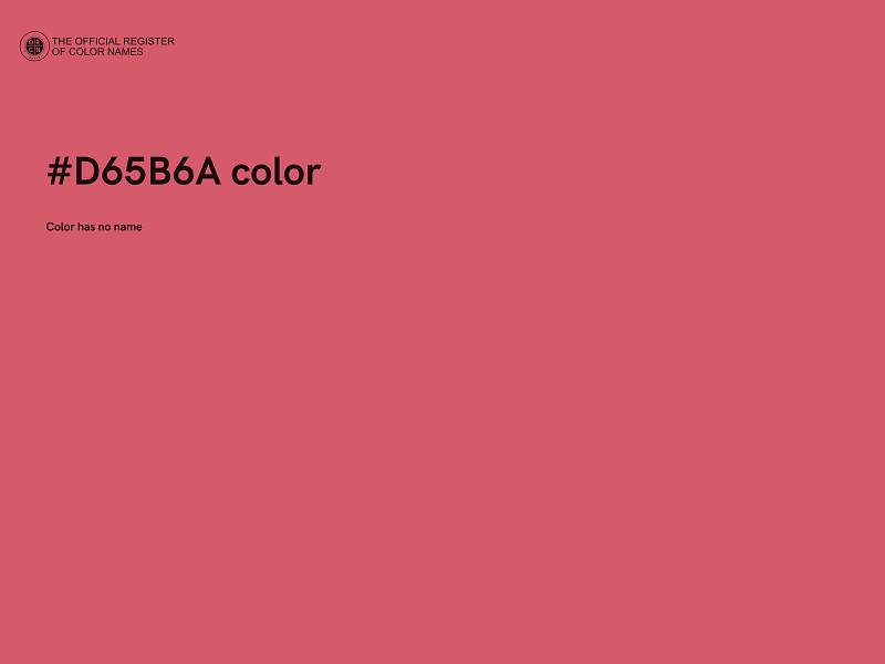 #D65B6A color image