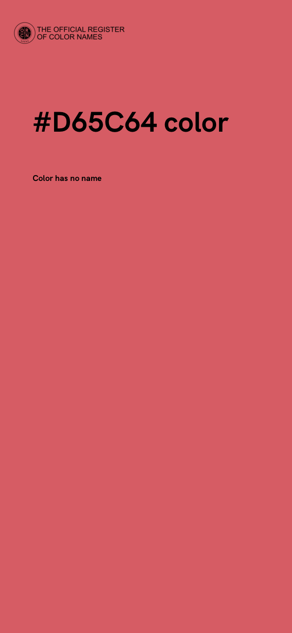 #D65C64 color image
