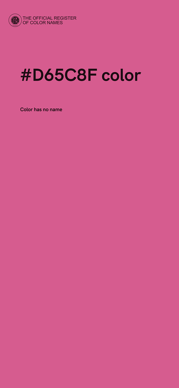 #D65C8F color image