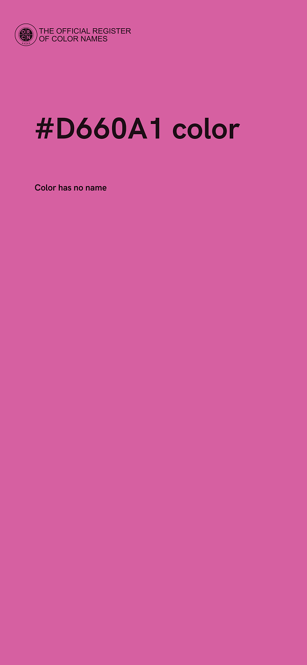 #D660A1 color image