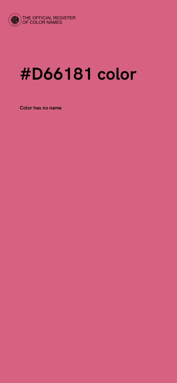 #D66181 color image