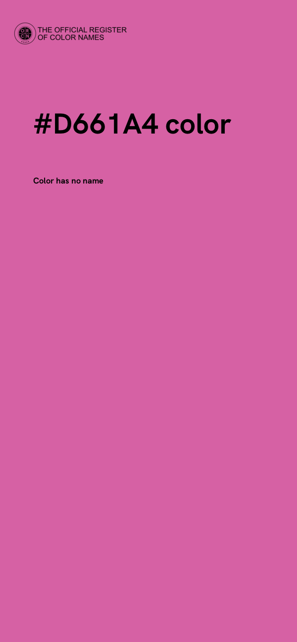 #D661A4 color image