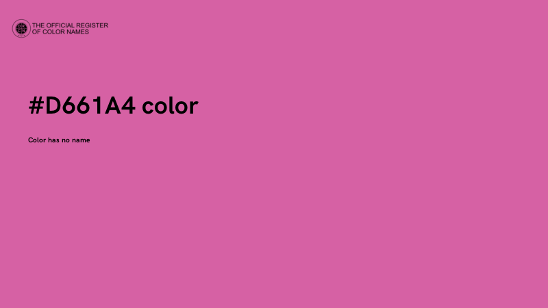 #D661A4 color image