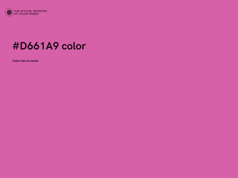 #D661A9 color image