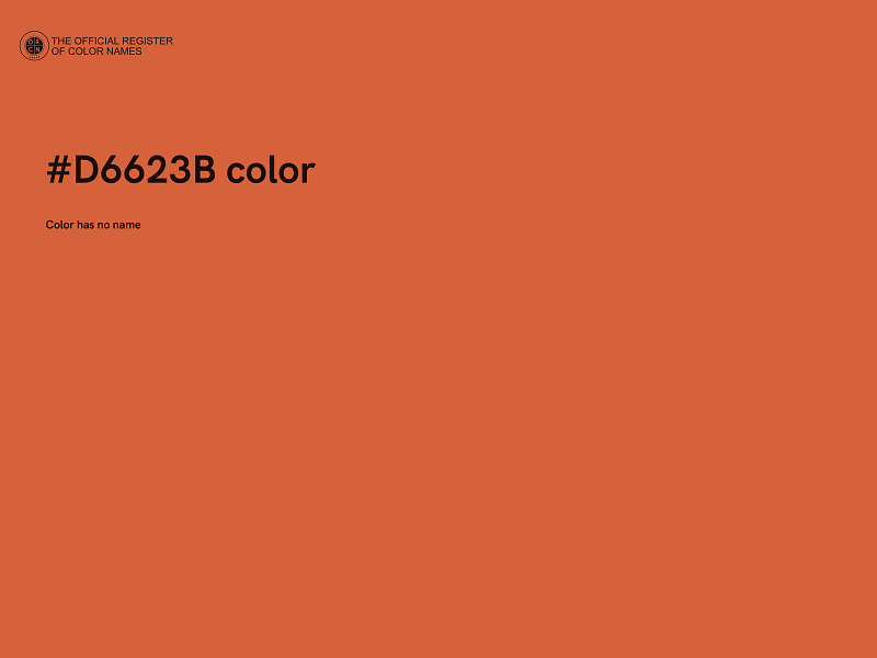 #D6623B color image