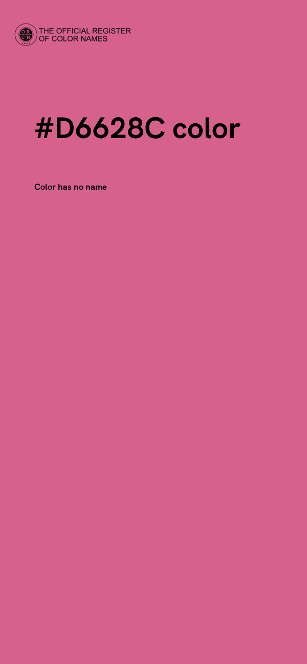 #D6628C color image
