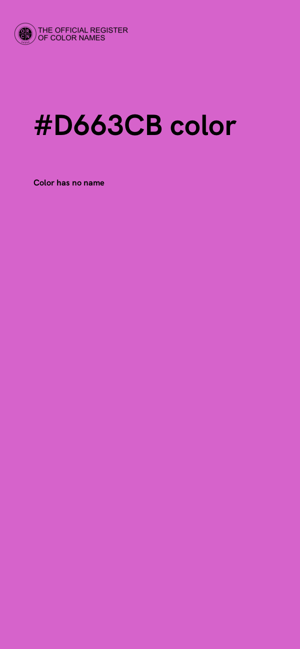 #D663CB color image