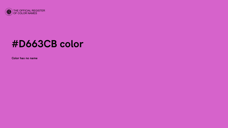 #D663CB color image