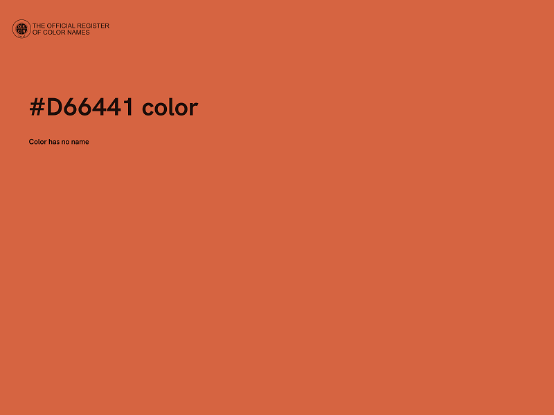 #D66441 color image