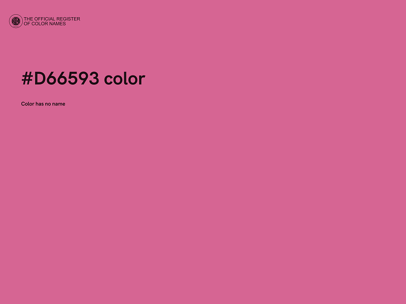#D66593 color image