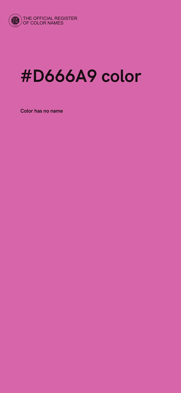 #D666A9 color image