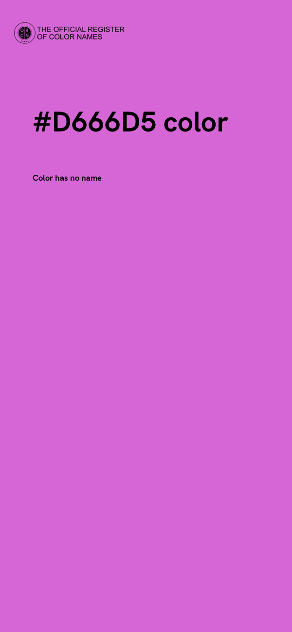 #D666D5 color image