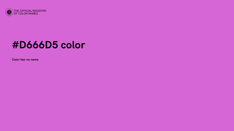 #D666D5 color image