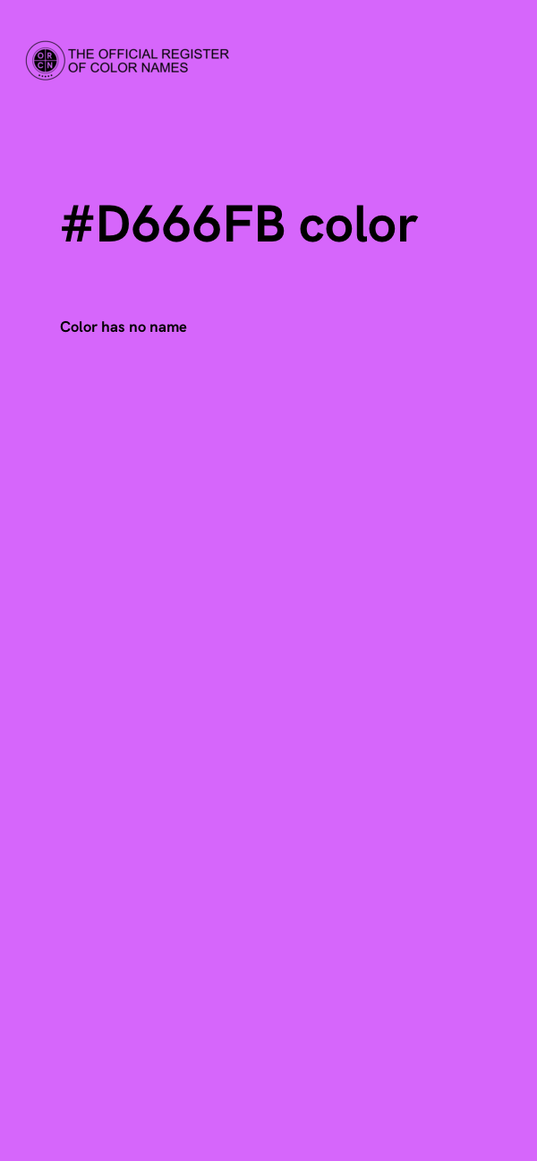 #D666FB color image