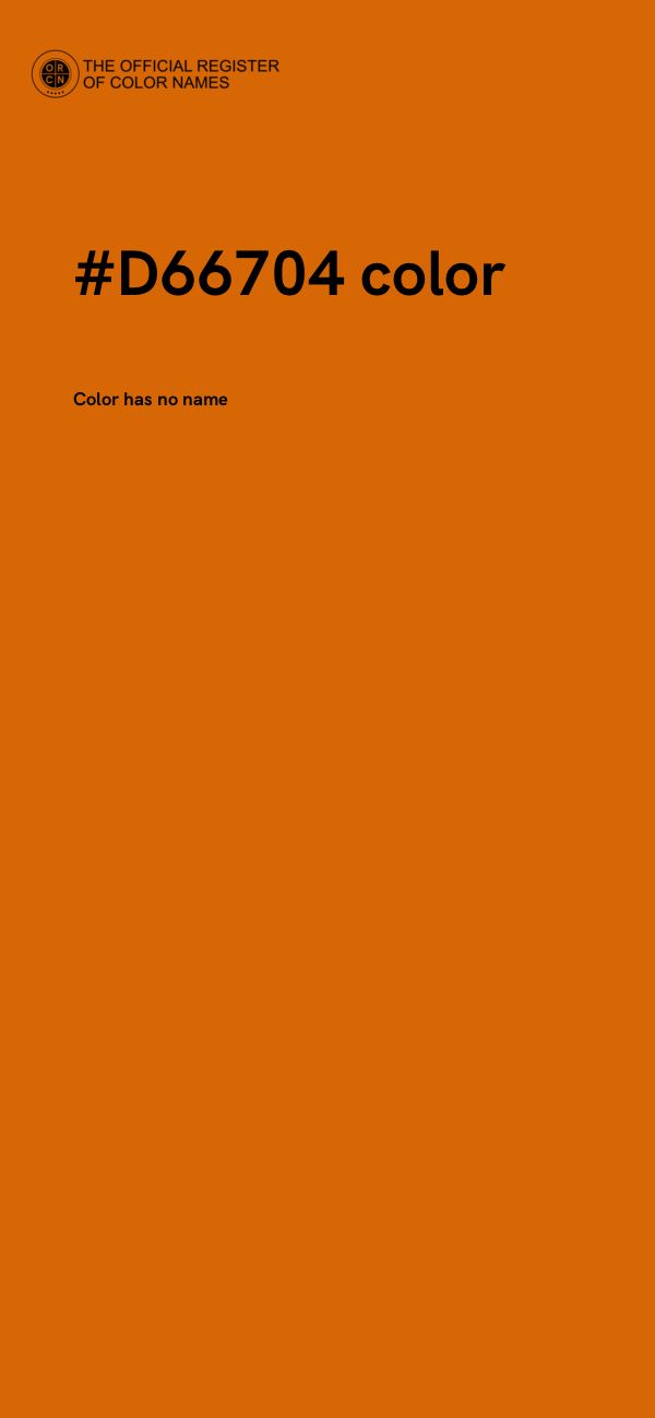 #D66704 color image
