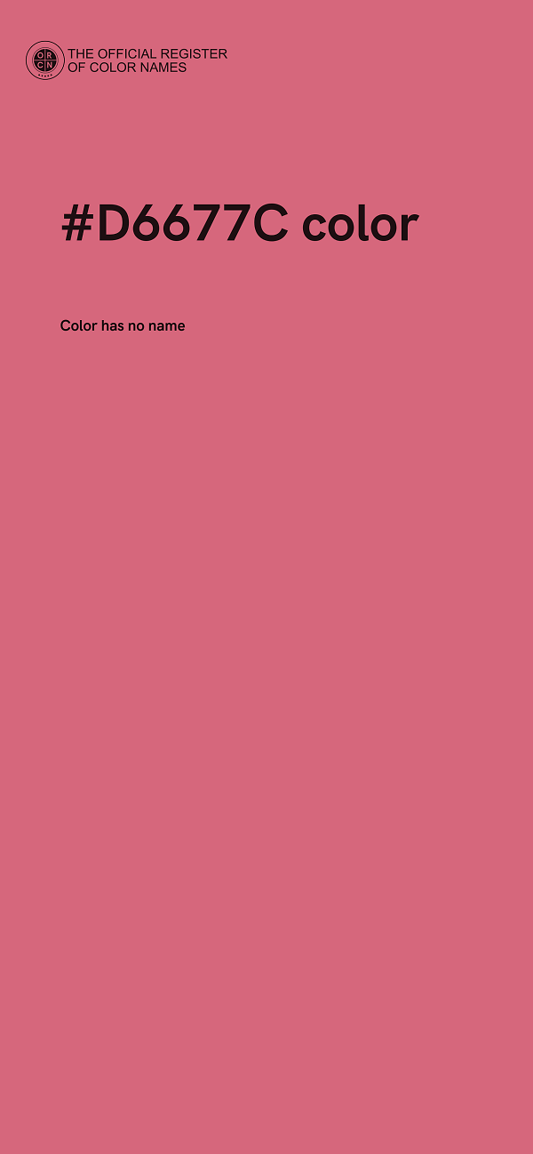 #D6677C color image