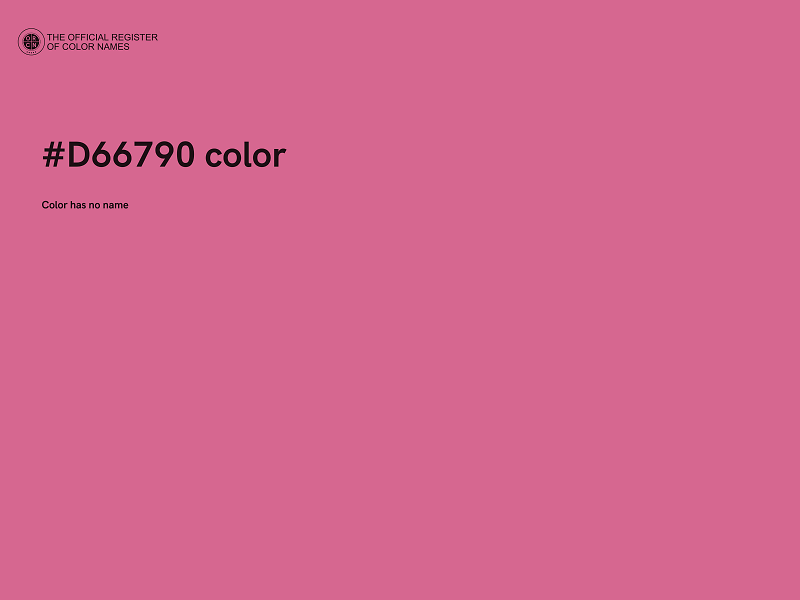 #D66790 color image