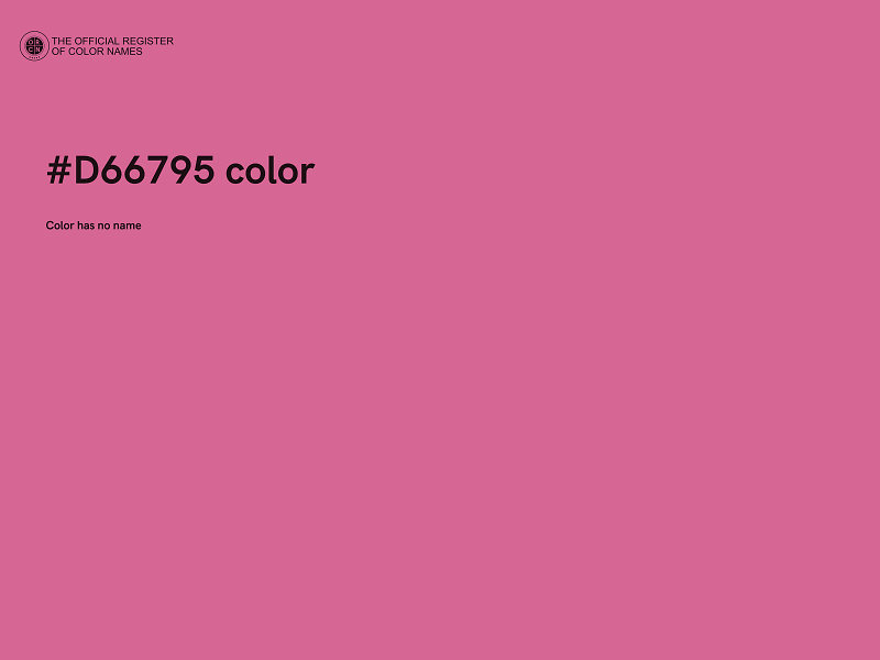 #D66795 color image