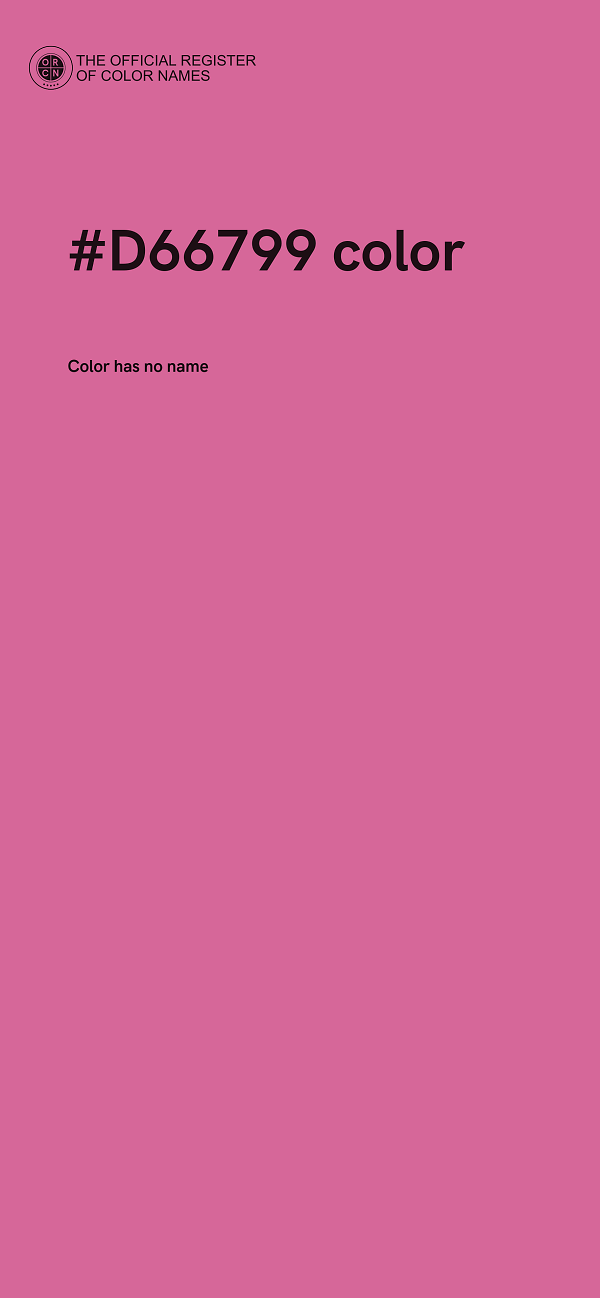 #D66799 color image