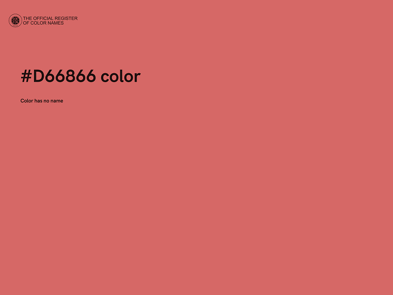 #D66866 color image