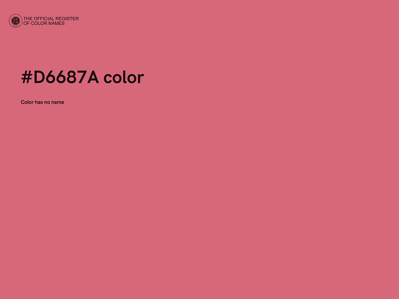 #D6687A color image