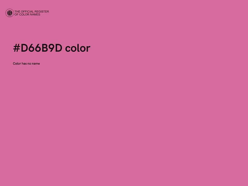 #D66B9D color image