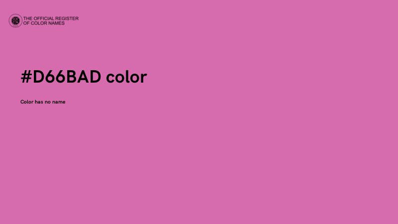 #D66BAD color image