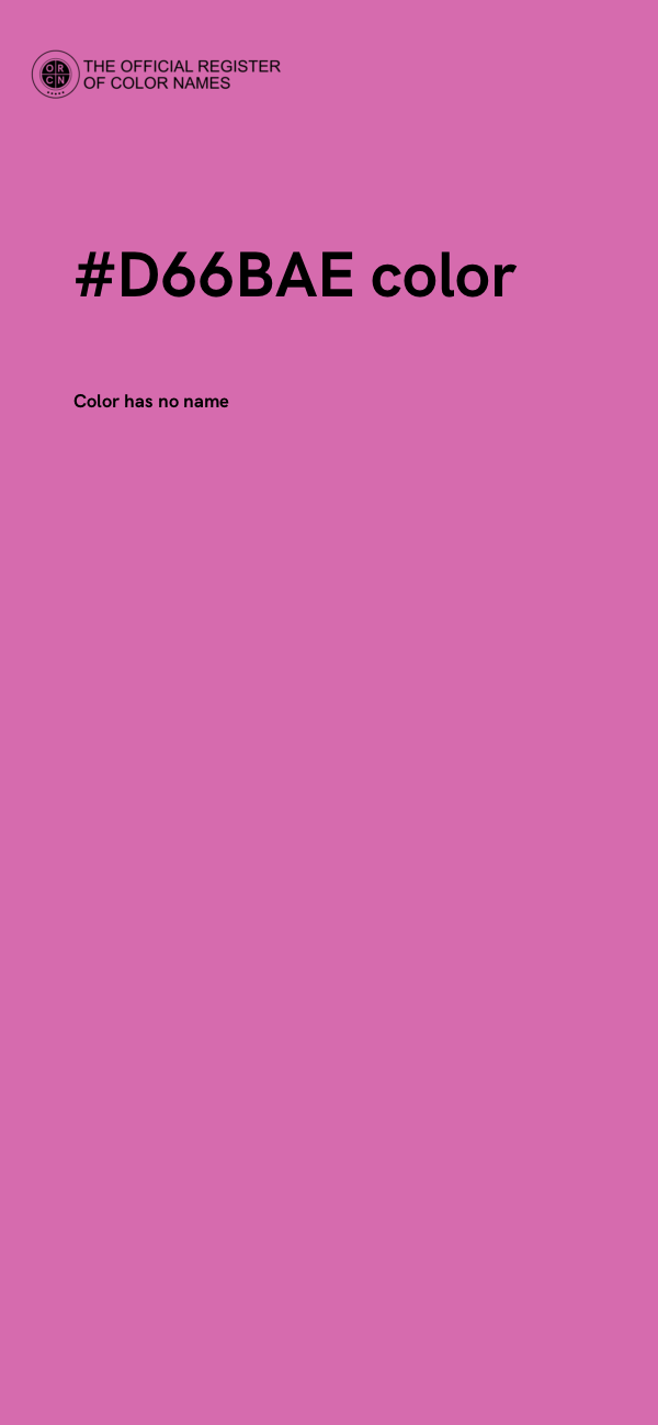 #D66BAE color image