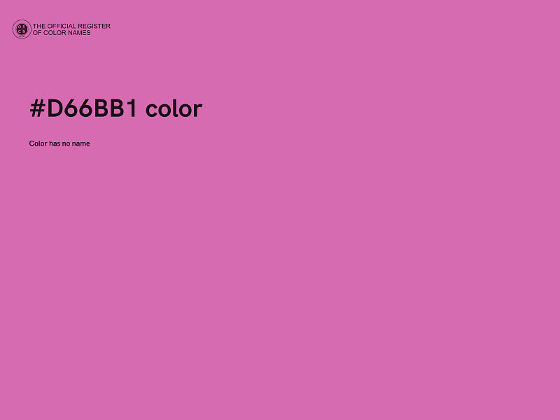#D66BB1 color image