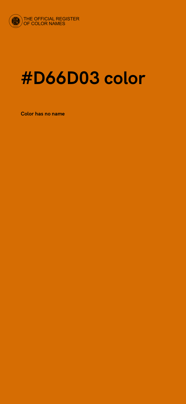 #D66D03 color image