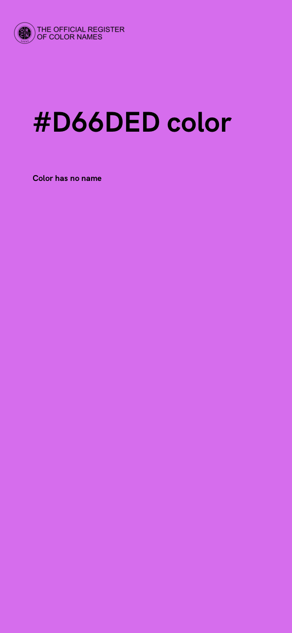 #D66DED color image