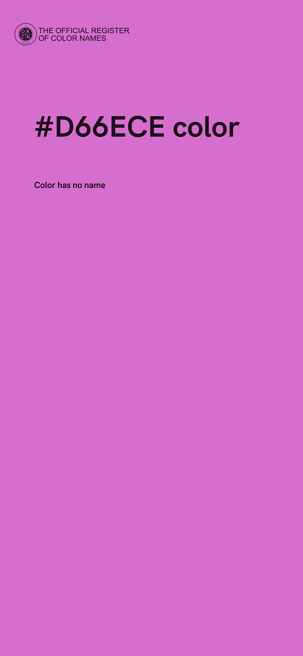 #D66ECE color image
