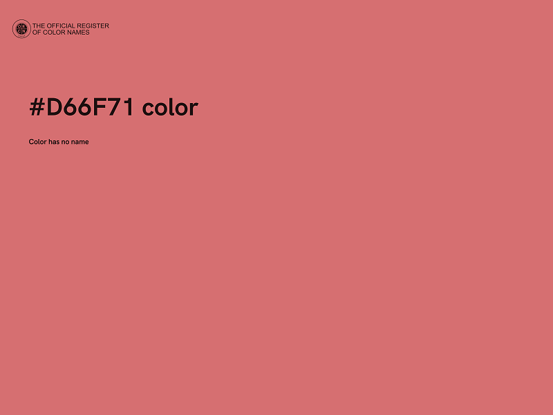 #D66F71 color image