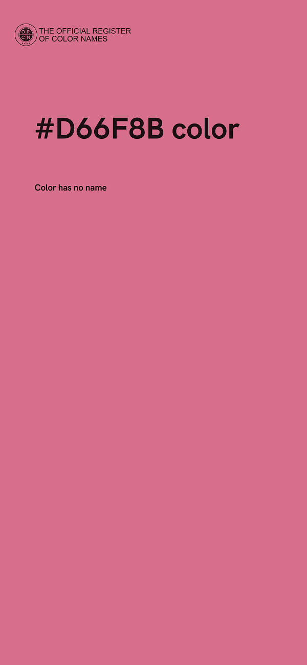 #D66F8B color image