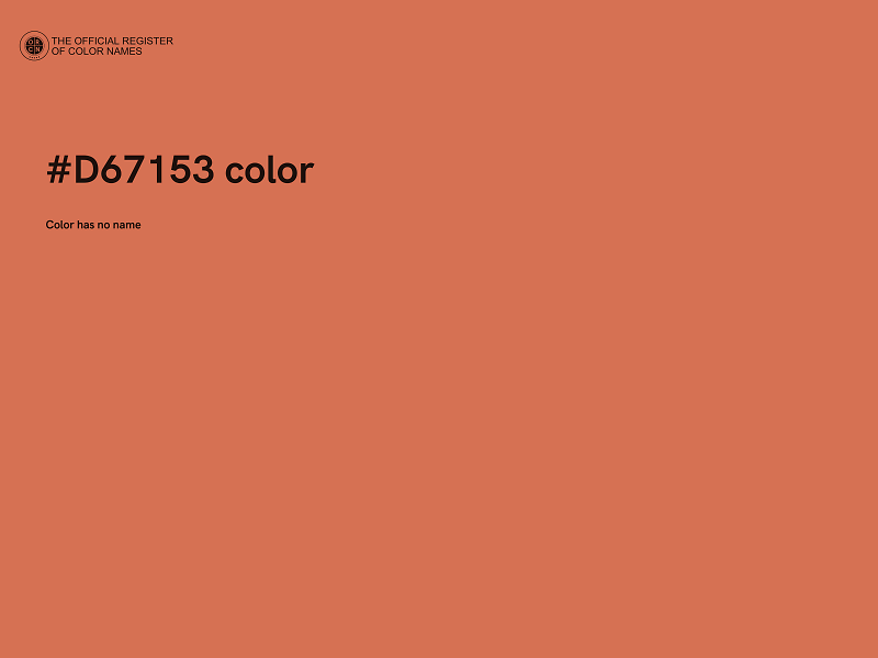 #D67153 color image