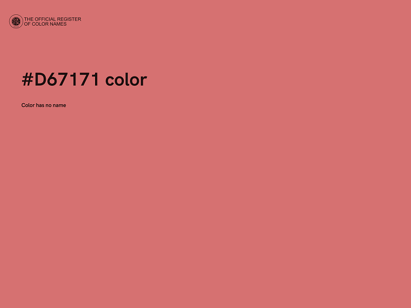 #D67171 color image