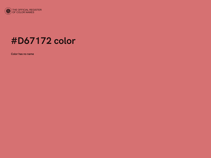 #D67172 color image