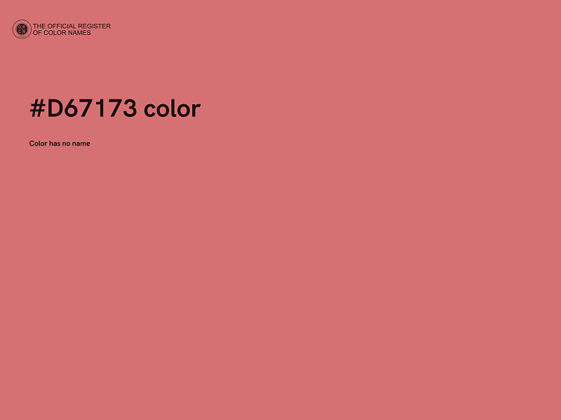 #D67173 color image