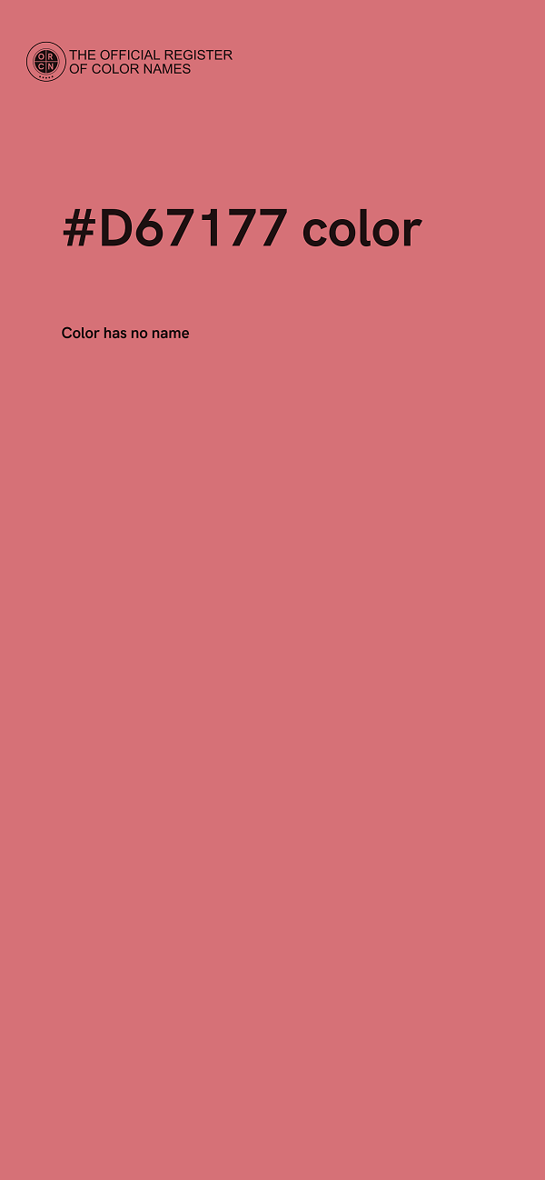 #D67177 color image