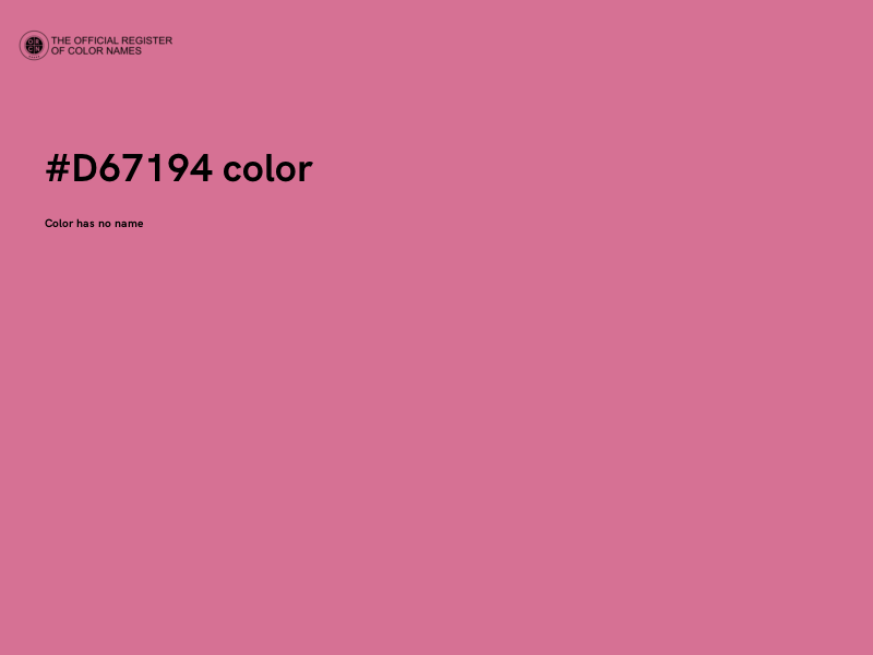 #D67194 color image