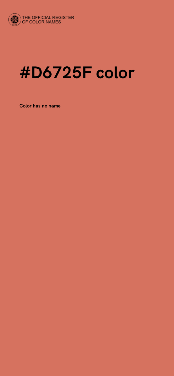 #D6725F color image