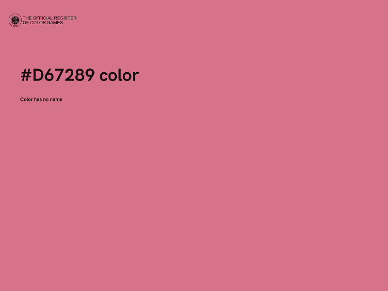 #D67289 color image