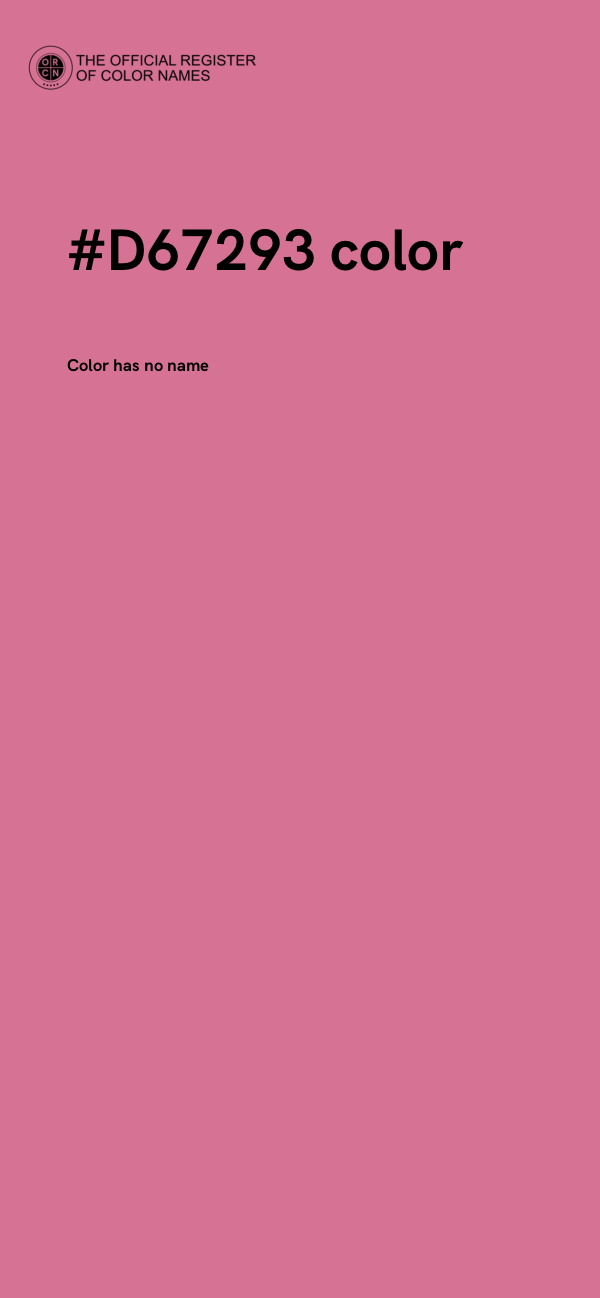 #D67293 color image
