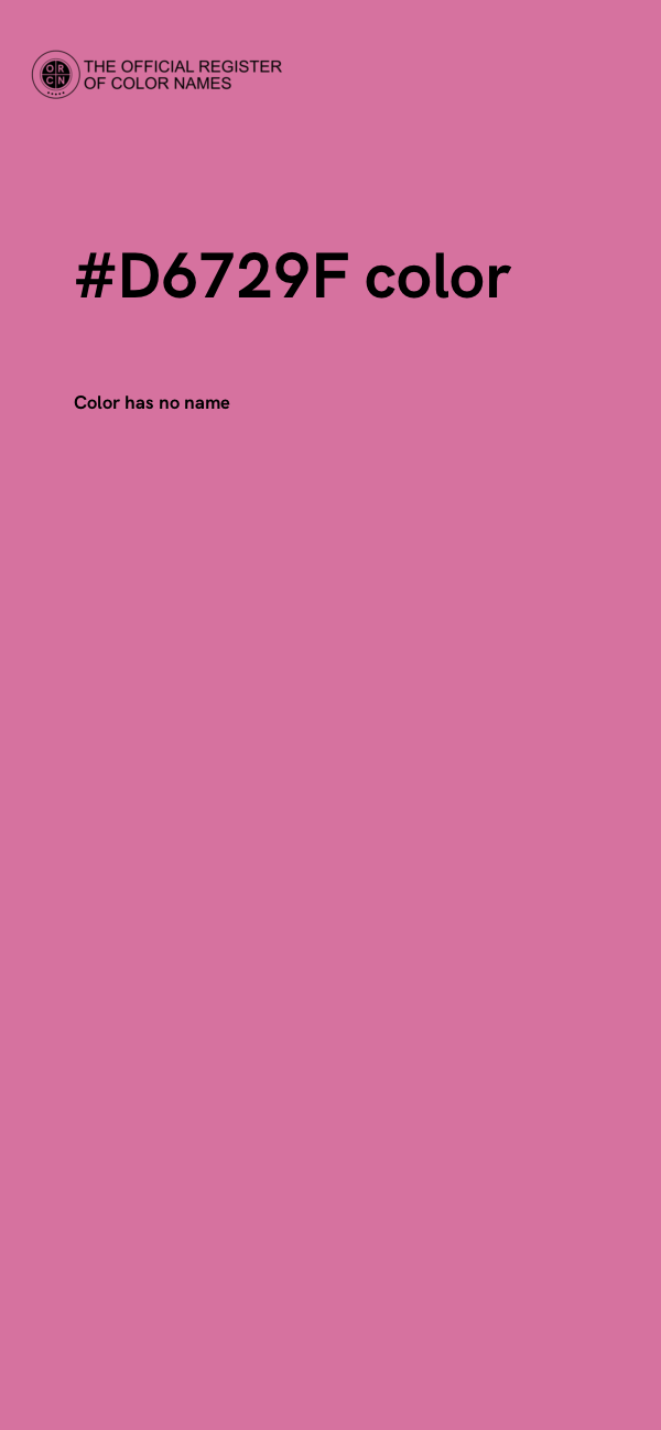 #D6729F color image