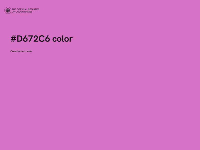 #D672C6 color image